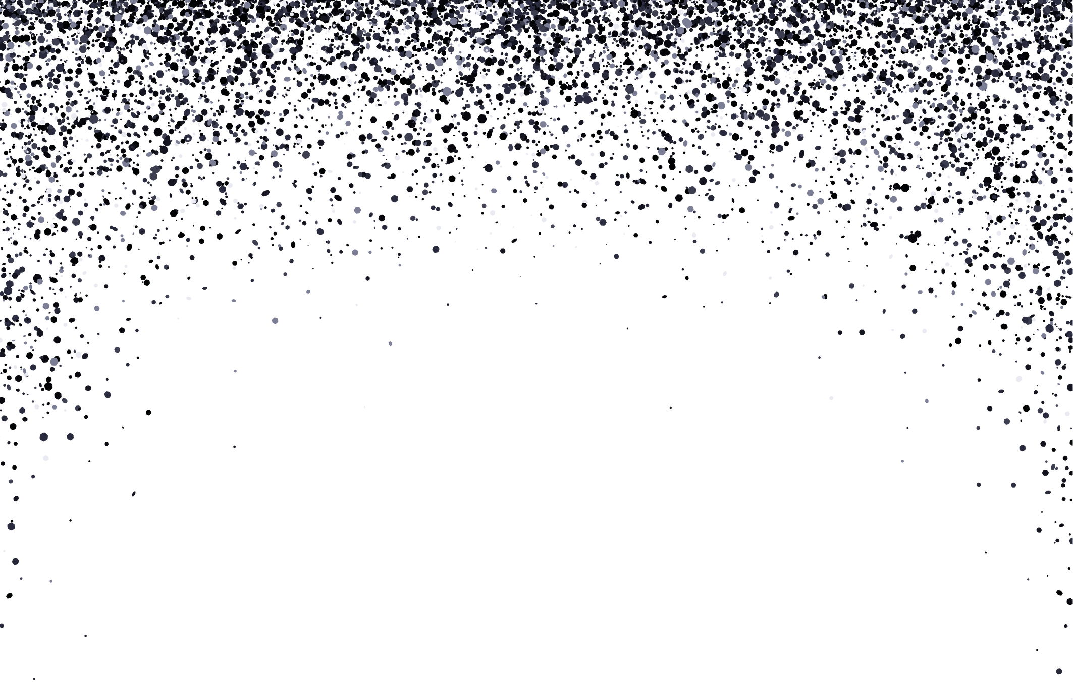 Black Glitter Confetti